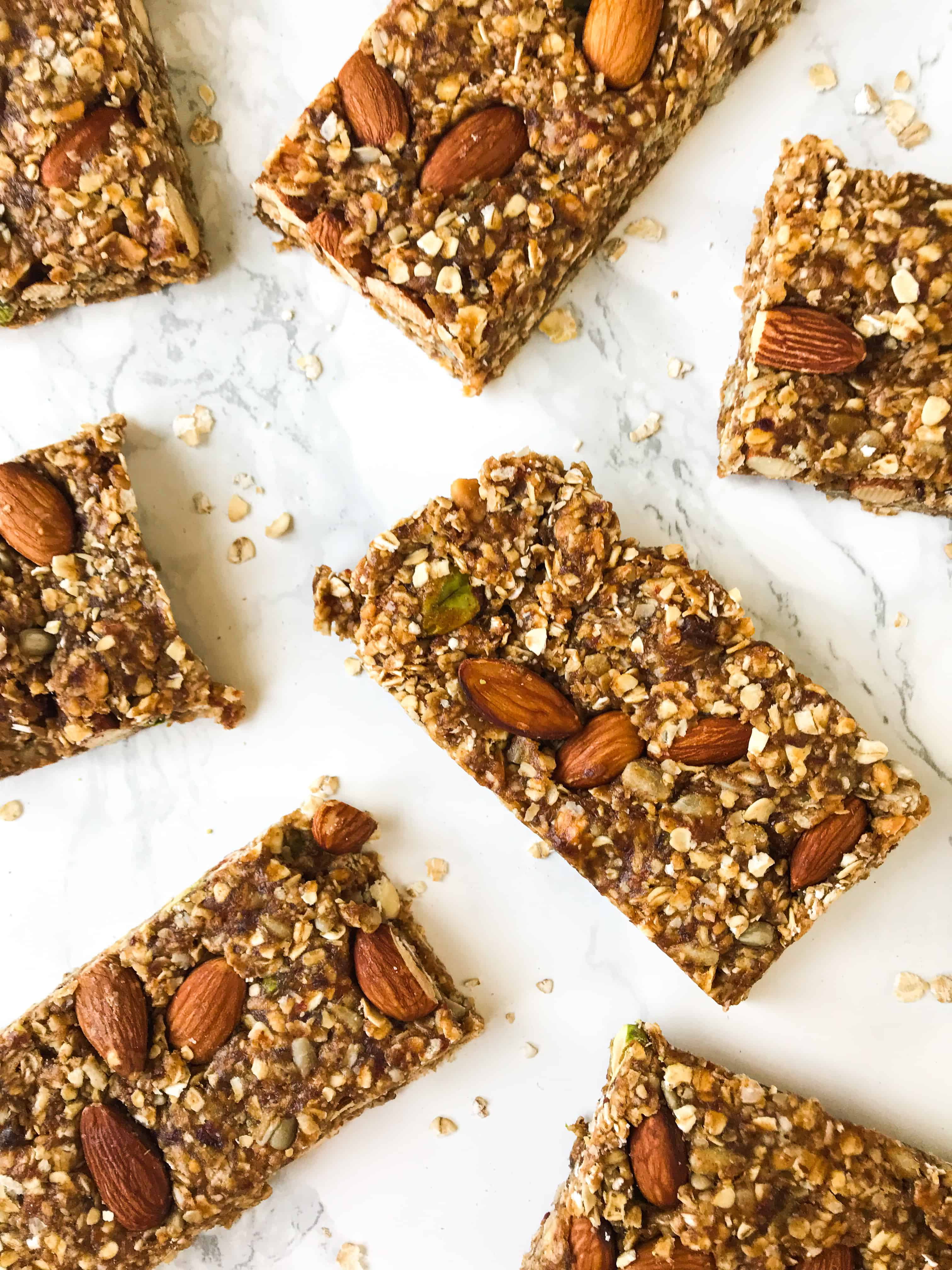 Roasted Nut and Peanut Butter Granola Bars. Vegan &amp; No Refined Sugar!