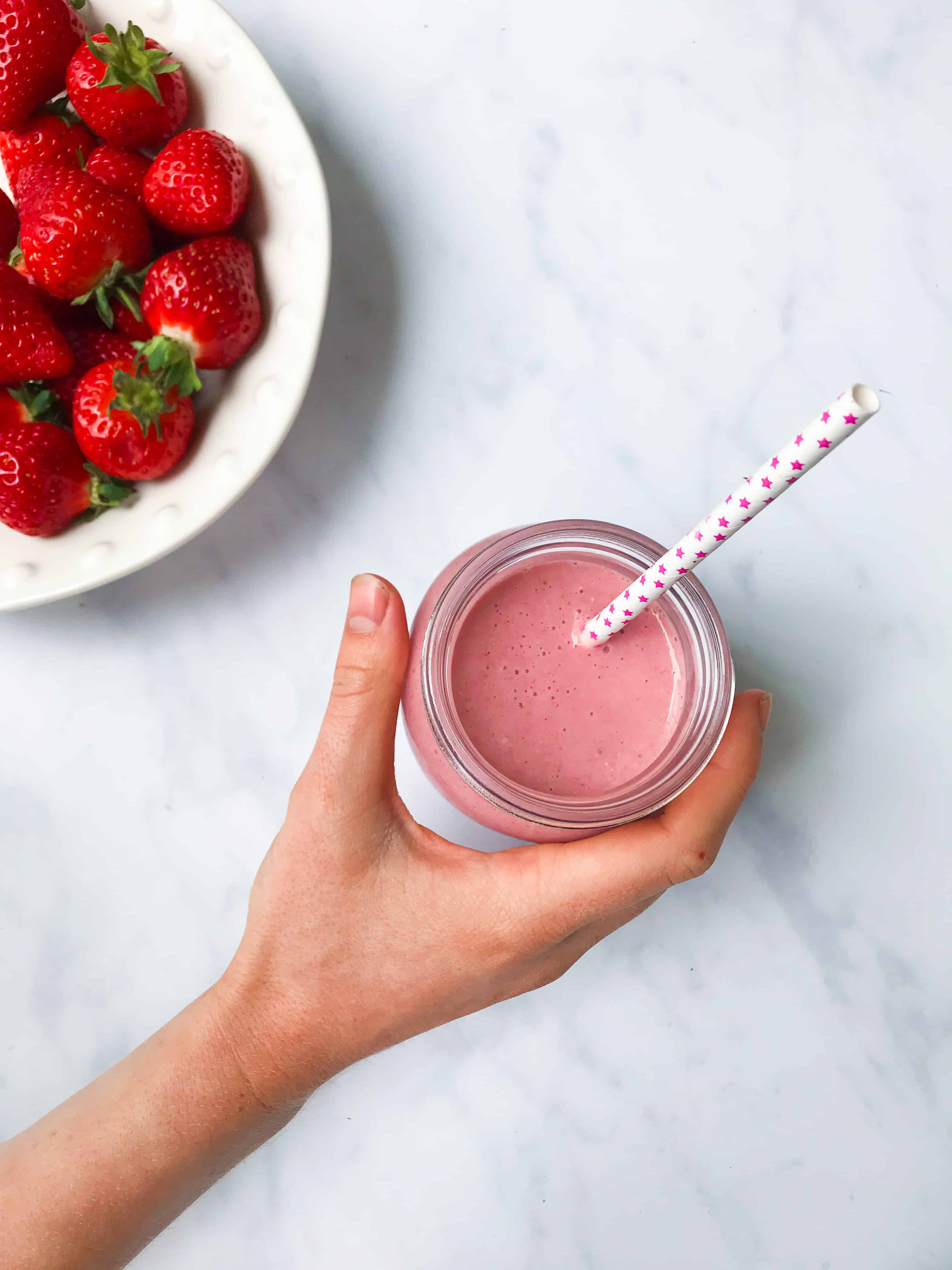 Thick Strawberry Milkshake