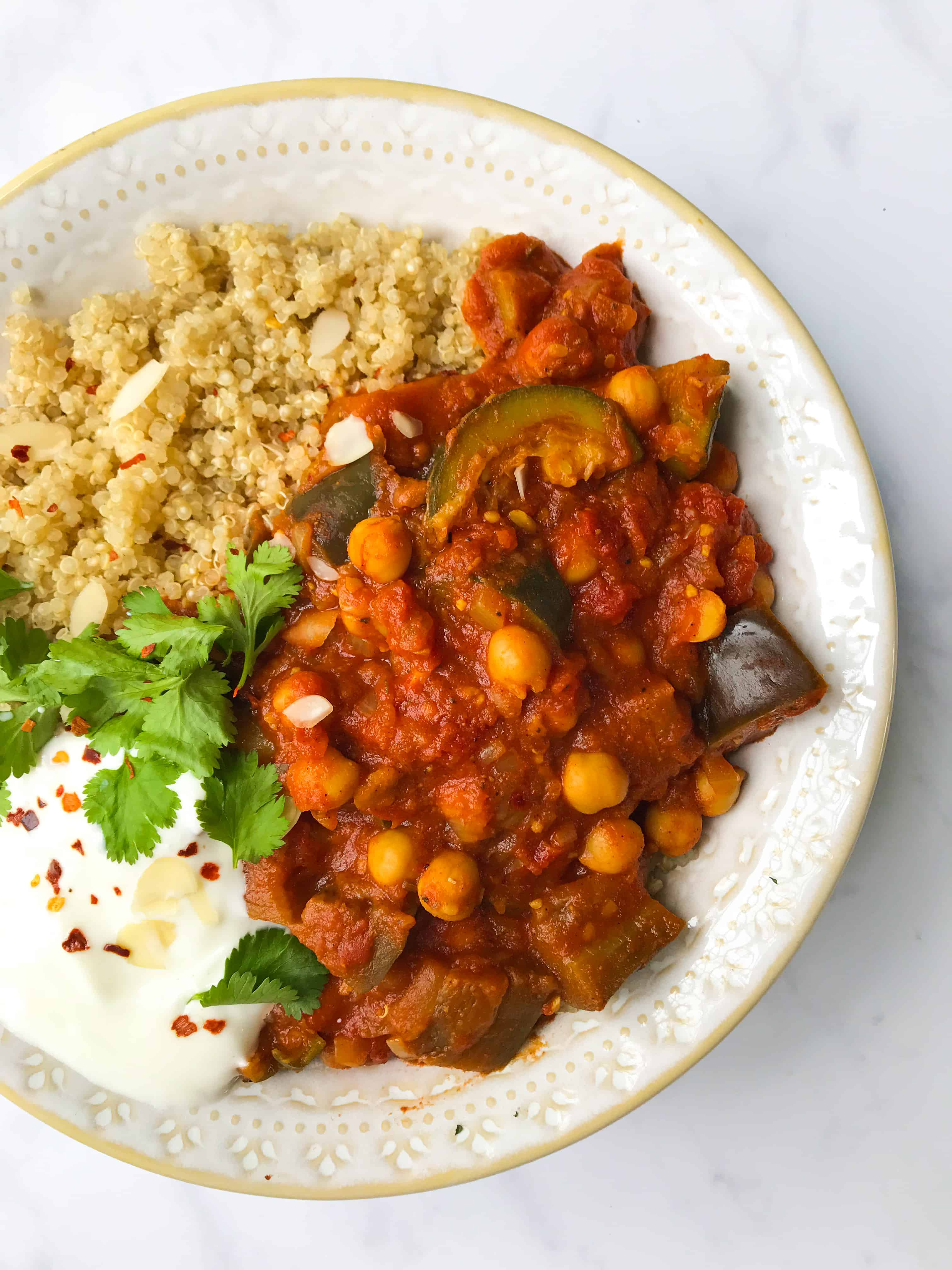 Easy Moroccan Chickpea Stew with Vegetables I Georgie Eats