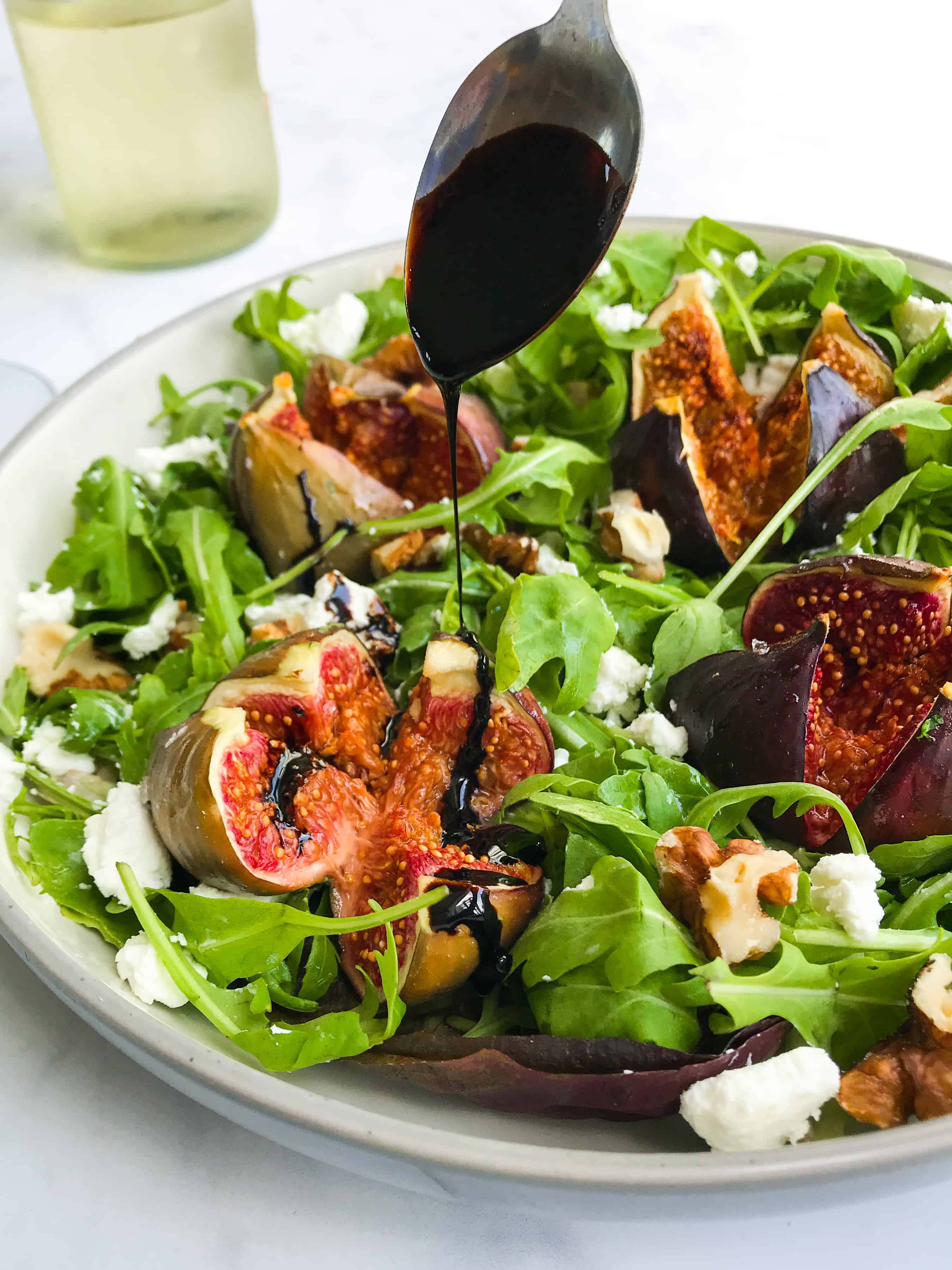 Roasted Fig Salad with Goats Cheese & I Georgie Eats