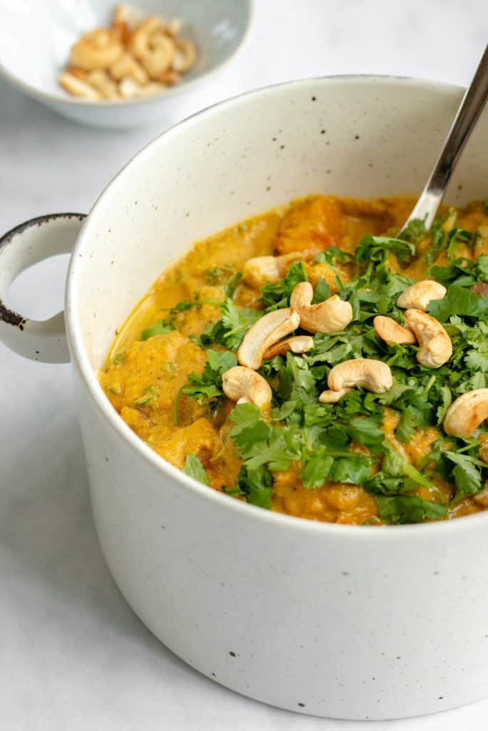 Butternut Squash Curry with Chestnuts & Kale - Vegan, GF & Healthy! Georgie Eats