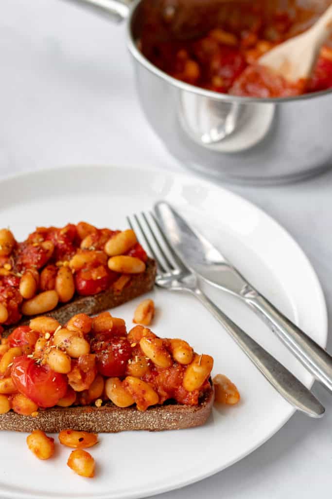 Baked Beans on Toast - Vegan, GF & Healthy! Georgie Eats.