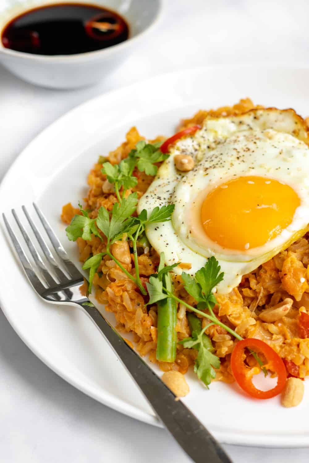 Brown Rice Nasi Goreng (Indonesian Fried Rice) I Georgie Eats