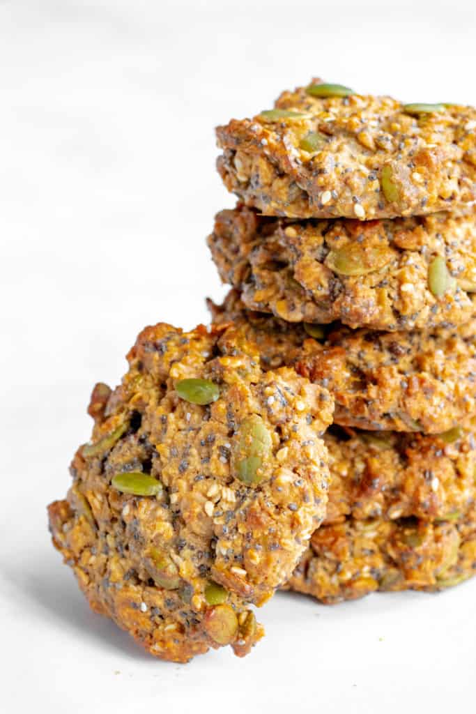 Tahini Breakfast Cookies - Healthy, GF & Vegan! Georgie Eats.