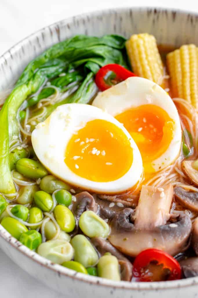 Vegetarian Miso Ramen Recipe - Healthy & GF! Georgie Eats.