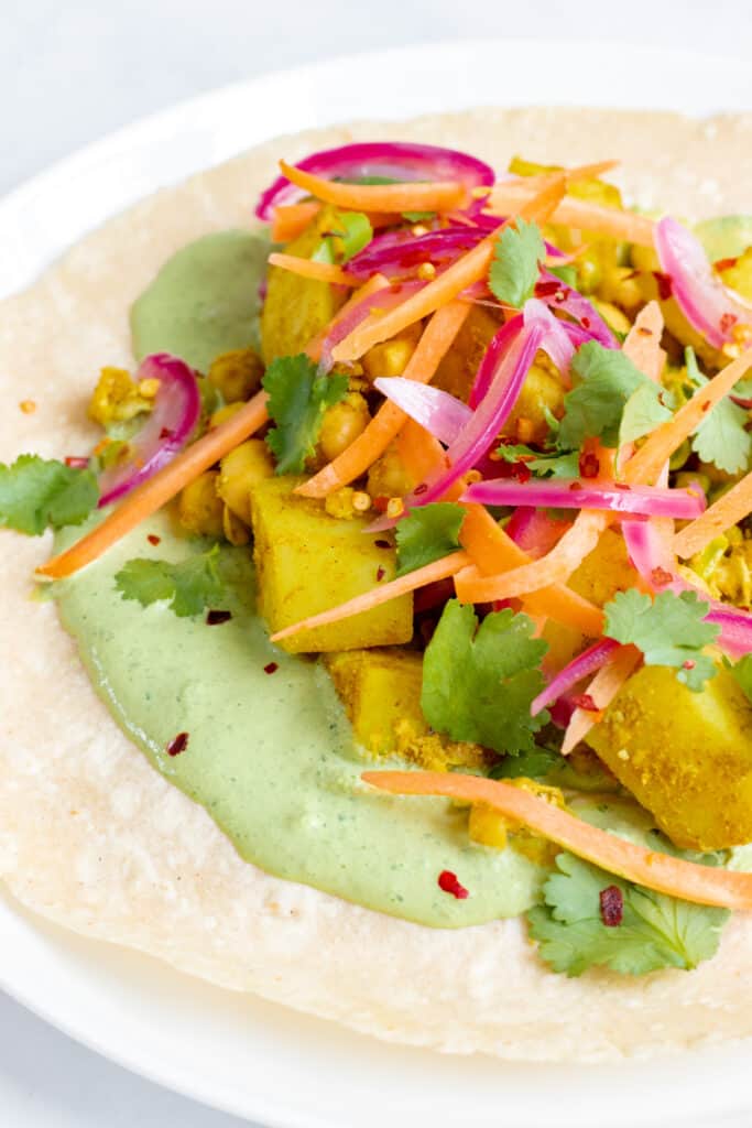 Samosa Wraps - Vegan, GF & Healthy! Georgie Eats.