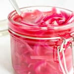 Quick Pickled Red Onion - Vegan, GF & healthy! Georgie Eats.