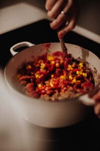 Best Ever Mixed-Bean Veggie Chilli I Georgie Eats