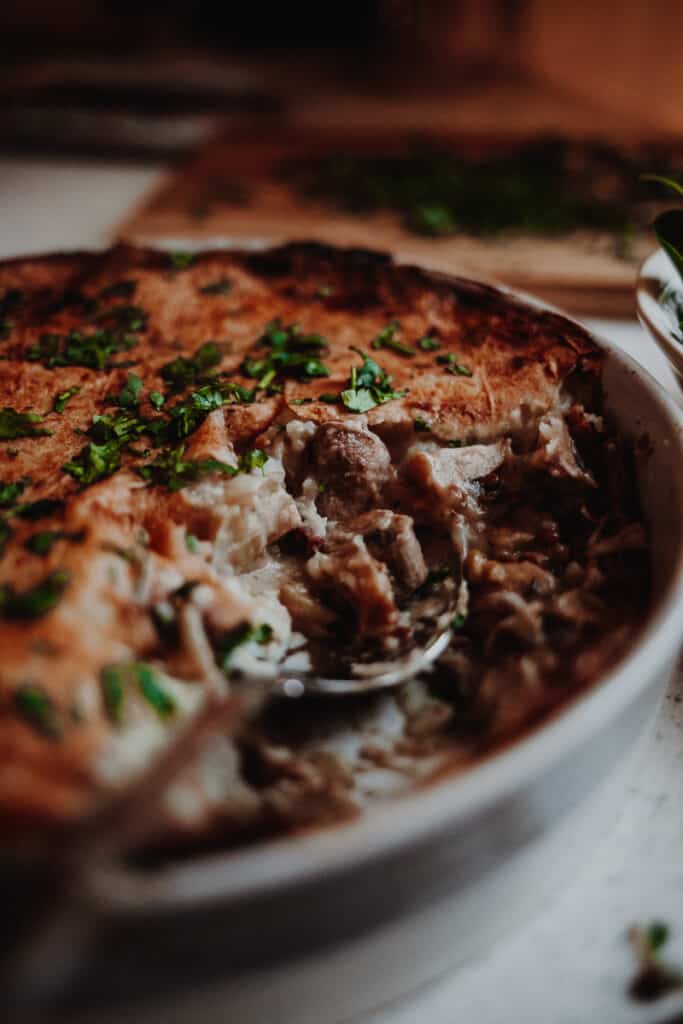 Leek & Mushroom Pie - Vegan, GF & Healthy! Georgie Eats