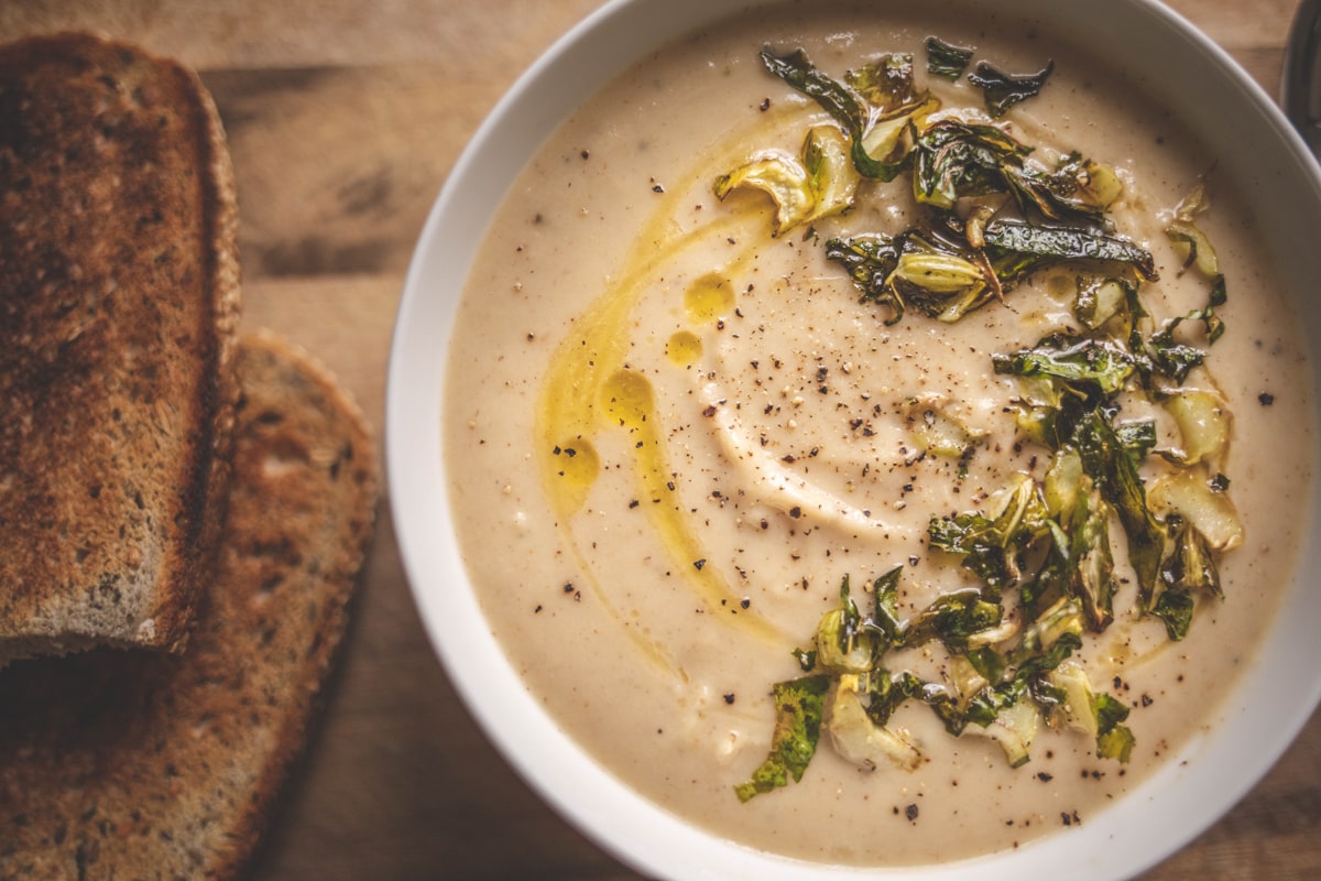 Truffled Cauliflower Soup I Georgie Eats I Vegan, Gluten-free & healthy.