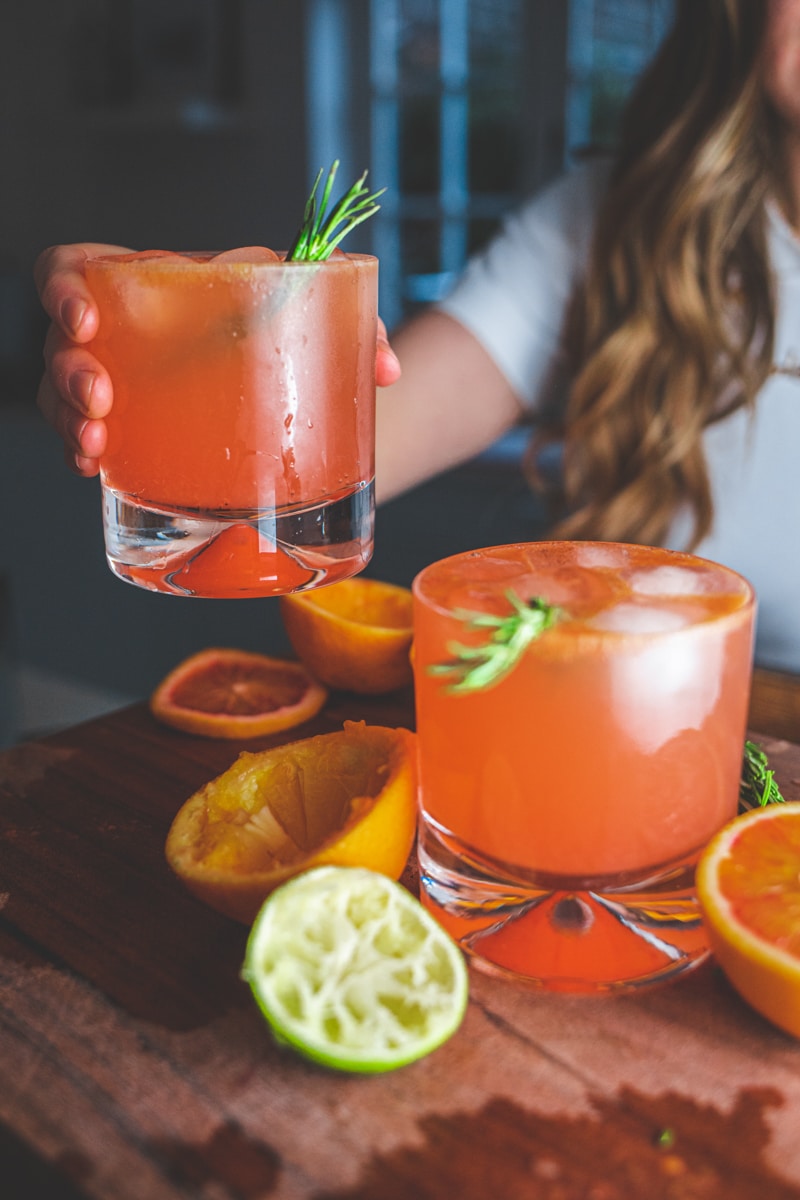 Blood Orange Mocktails - Georgie Eats