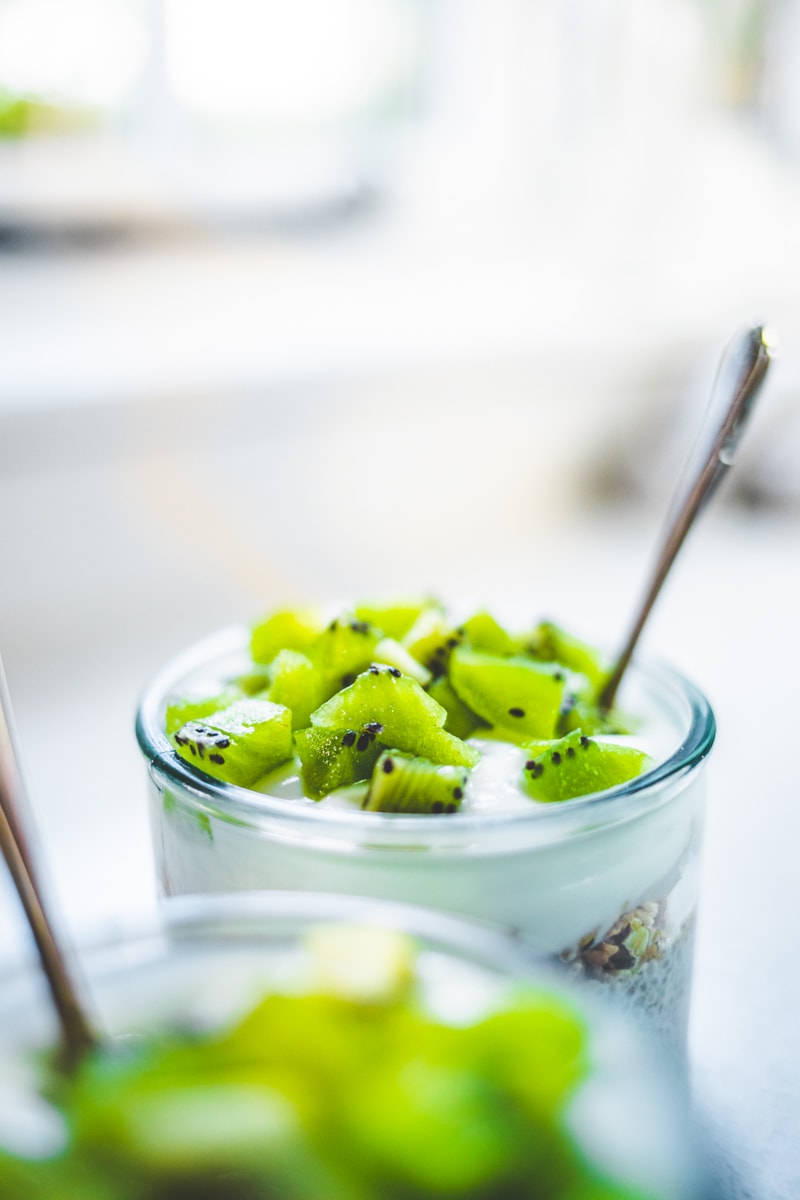 Kiwi & Coconut Chia Pudding - Georgie Eats