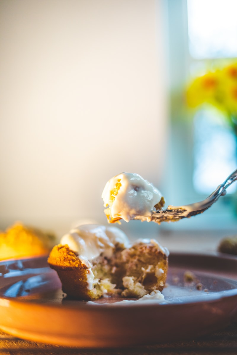 Vegan Rhubarb Crumble Muffins - Georgie Eats