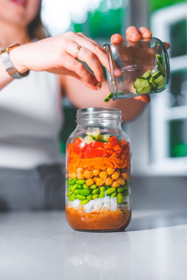 Satay Noodle Jars I Eats