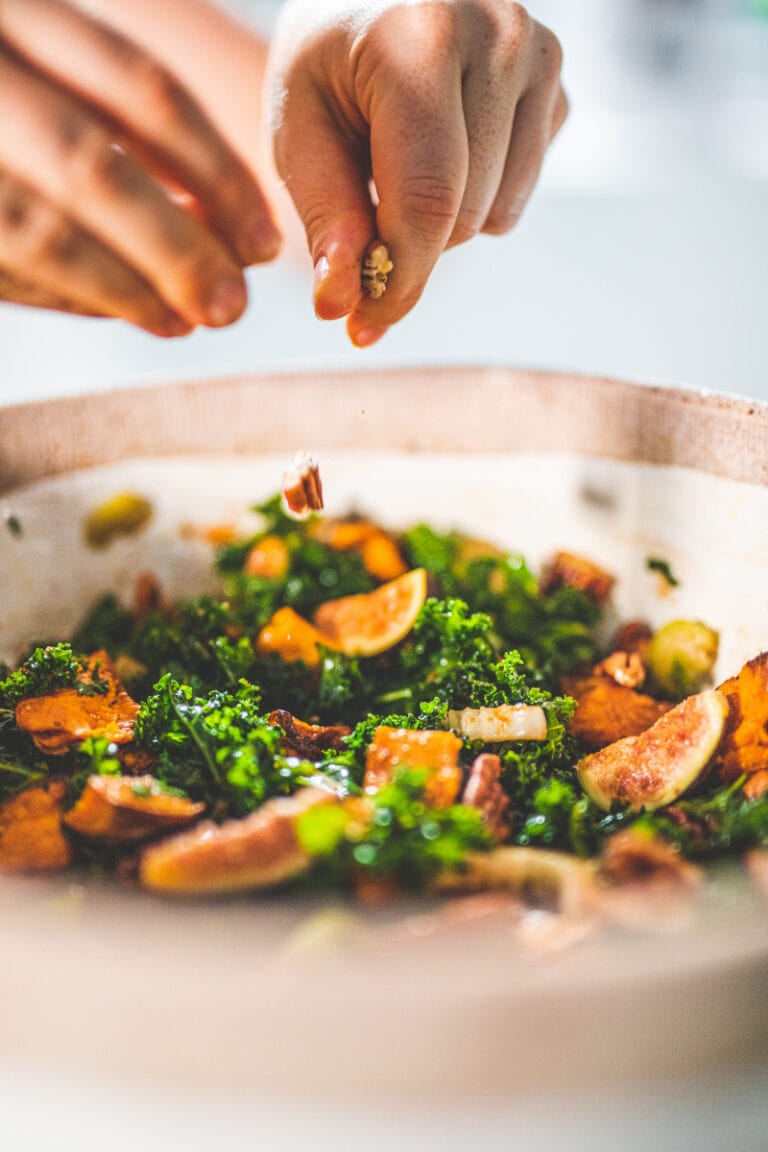 Sweet Potato & Fig Salad - Georgie Eats