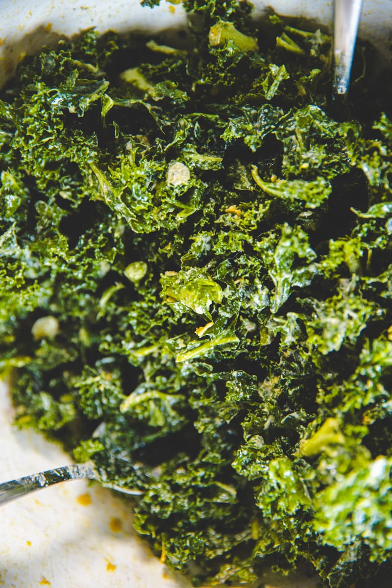 My Favourite Simple Kale Salad - Georgie Eats