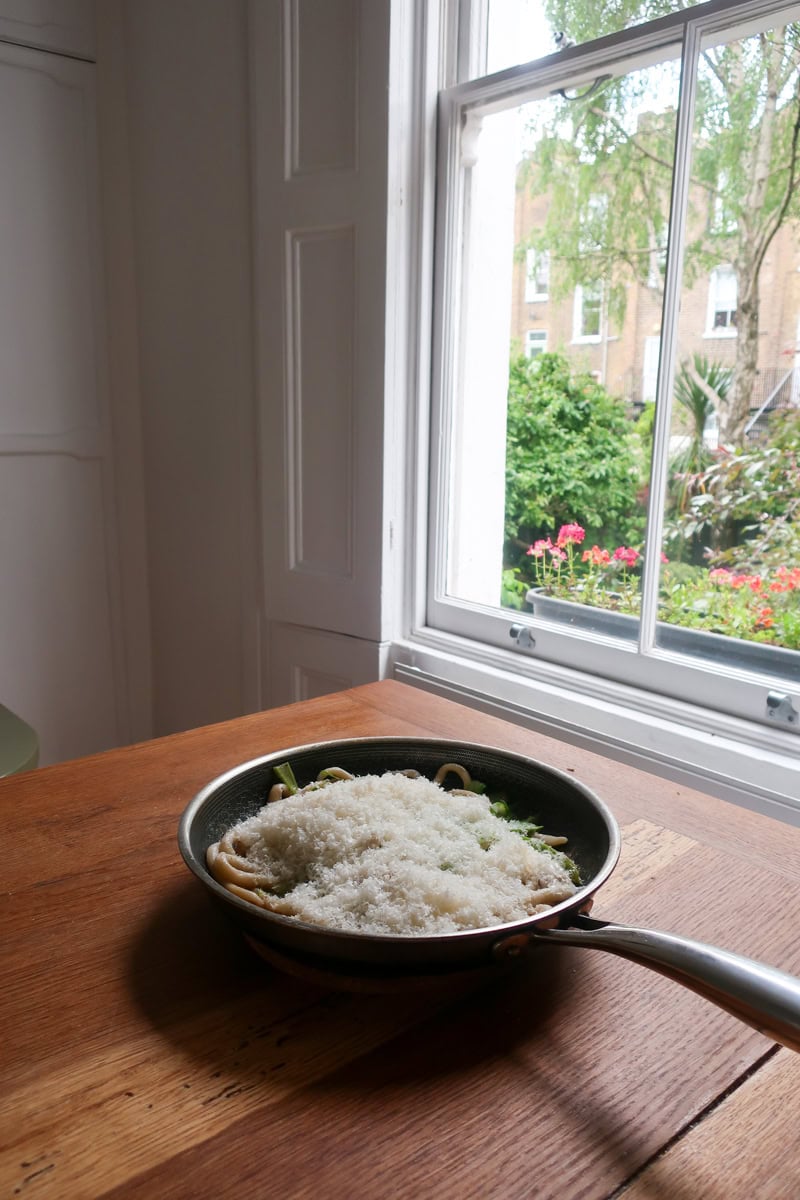 Parmesan on Pici - Georgie Eats
