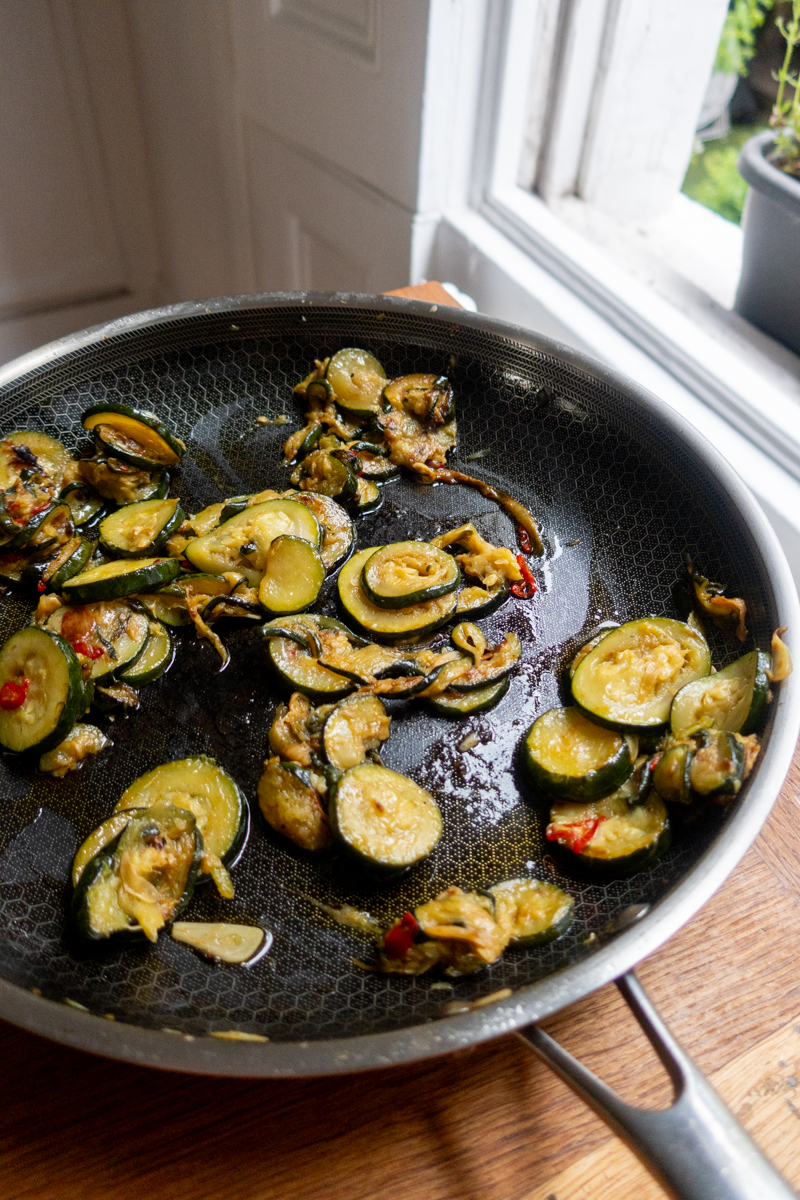 Slow-Cooked Courgettes