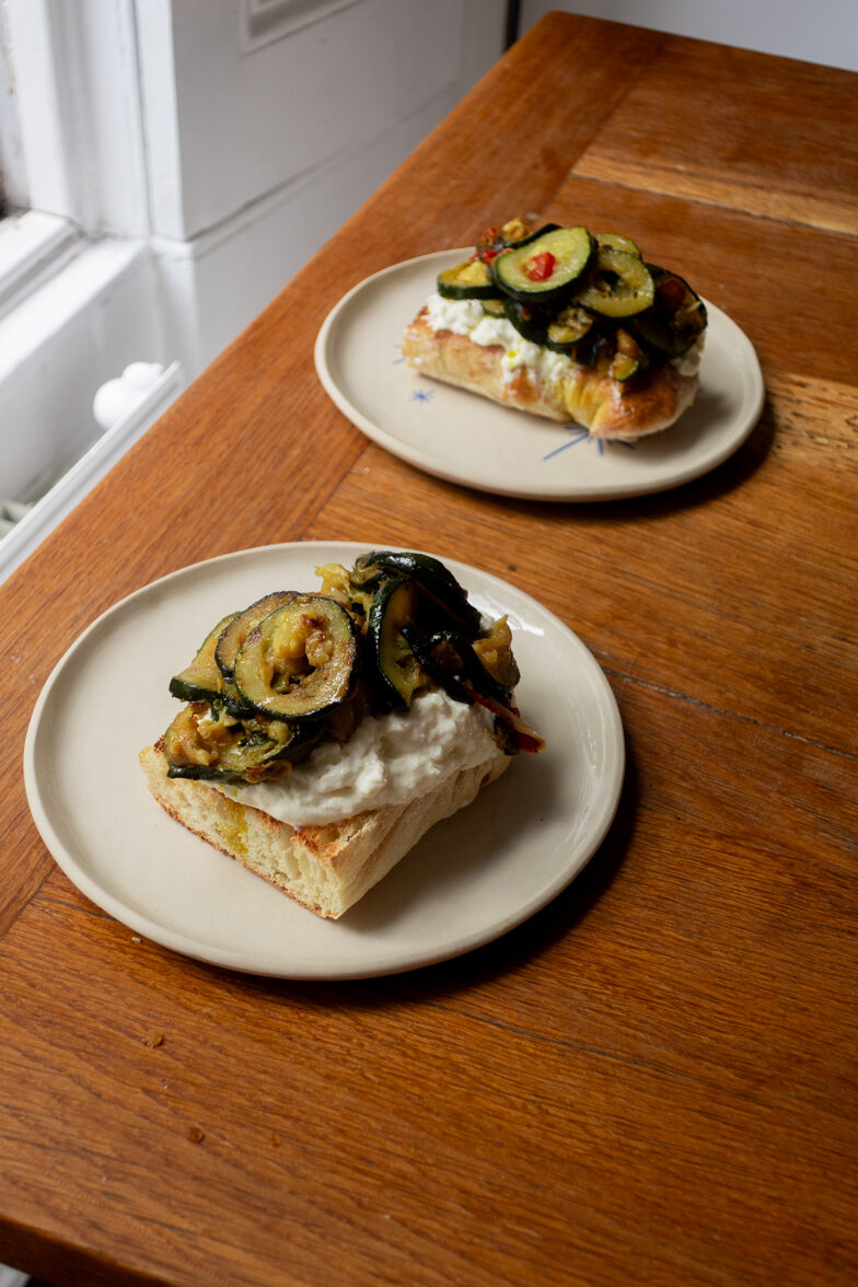 Collapsing Courgettes On Toast - Georgie Eats
