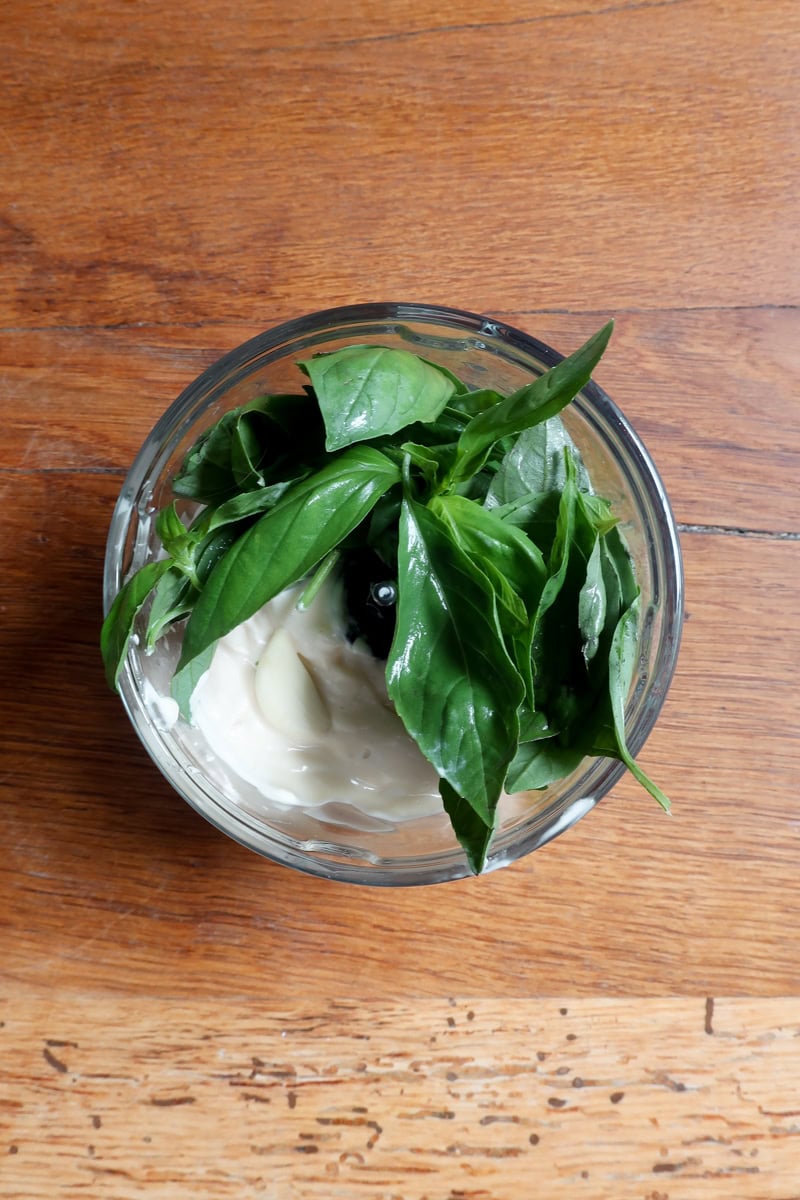 Making Basil Aioli - Georgie Eats