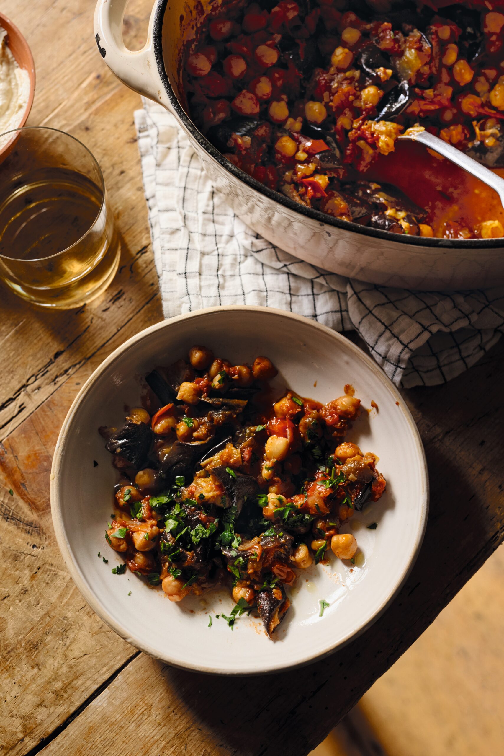 AUBERGINE STEW, WHIPPED TAHINI SAUCE - Georgie Eats