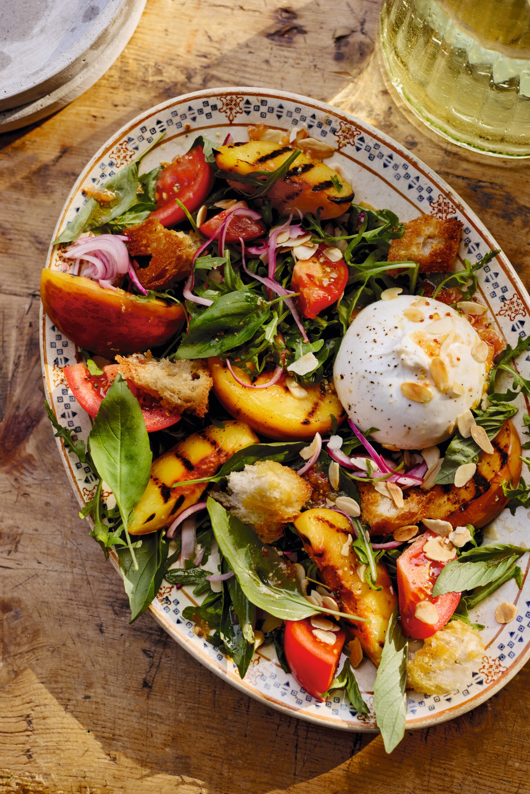 WHAT TO COOK & WHEN TO COOK IT - A PEACH & PANZANELLA SALAD - Georgie Eats
