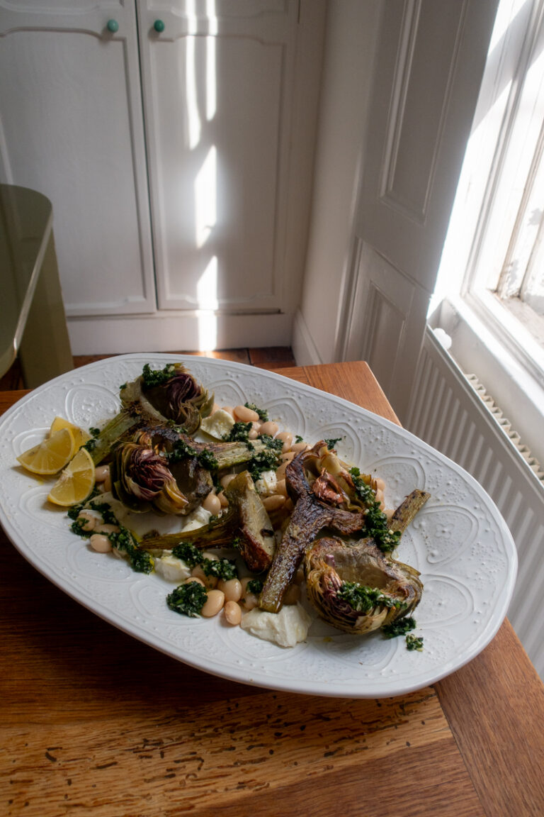 Artichoke Hearts & a (Kinda) Gremolata - Georgie Eats