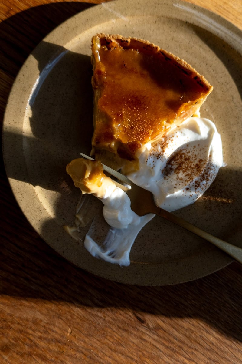 Pumpkin & Honey Creme Brulee Tart - Georgie Eats