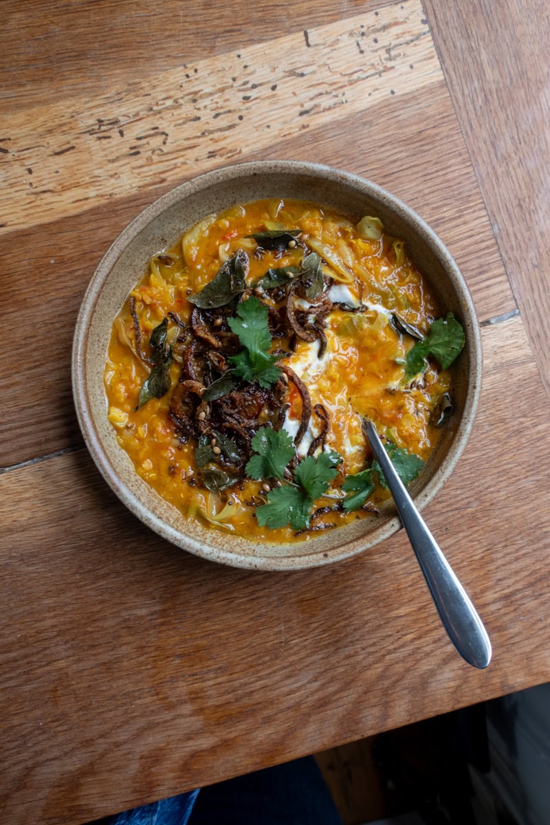 Dal-Style Cabbage Soup - Georgie Mullen