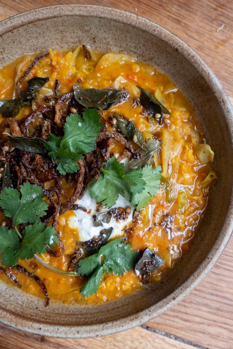 Dal-Style Cabbage Soup - Georgie Mullen